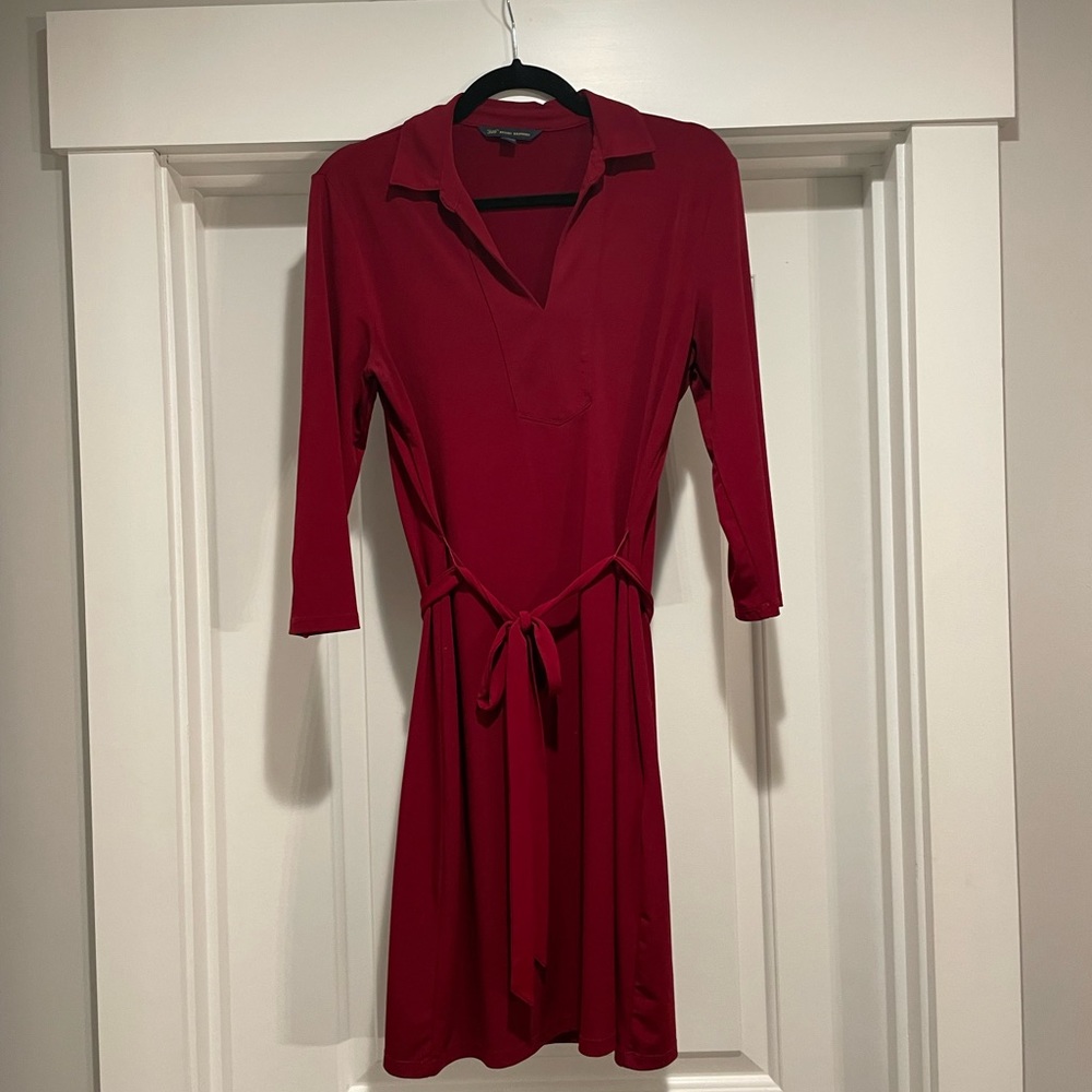 Brooks brothers: Red dress stretchy material